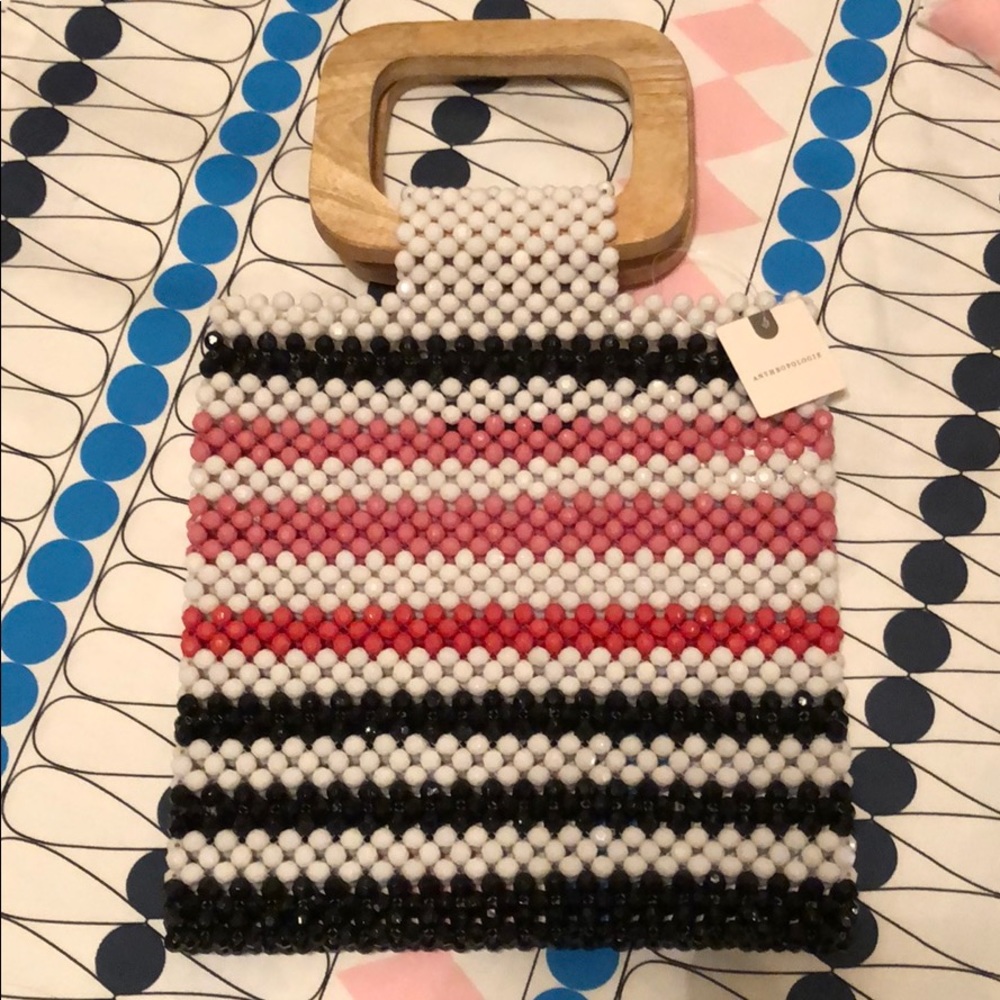 Anthropologie Mini Beaded Bag NWT